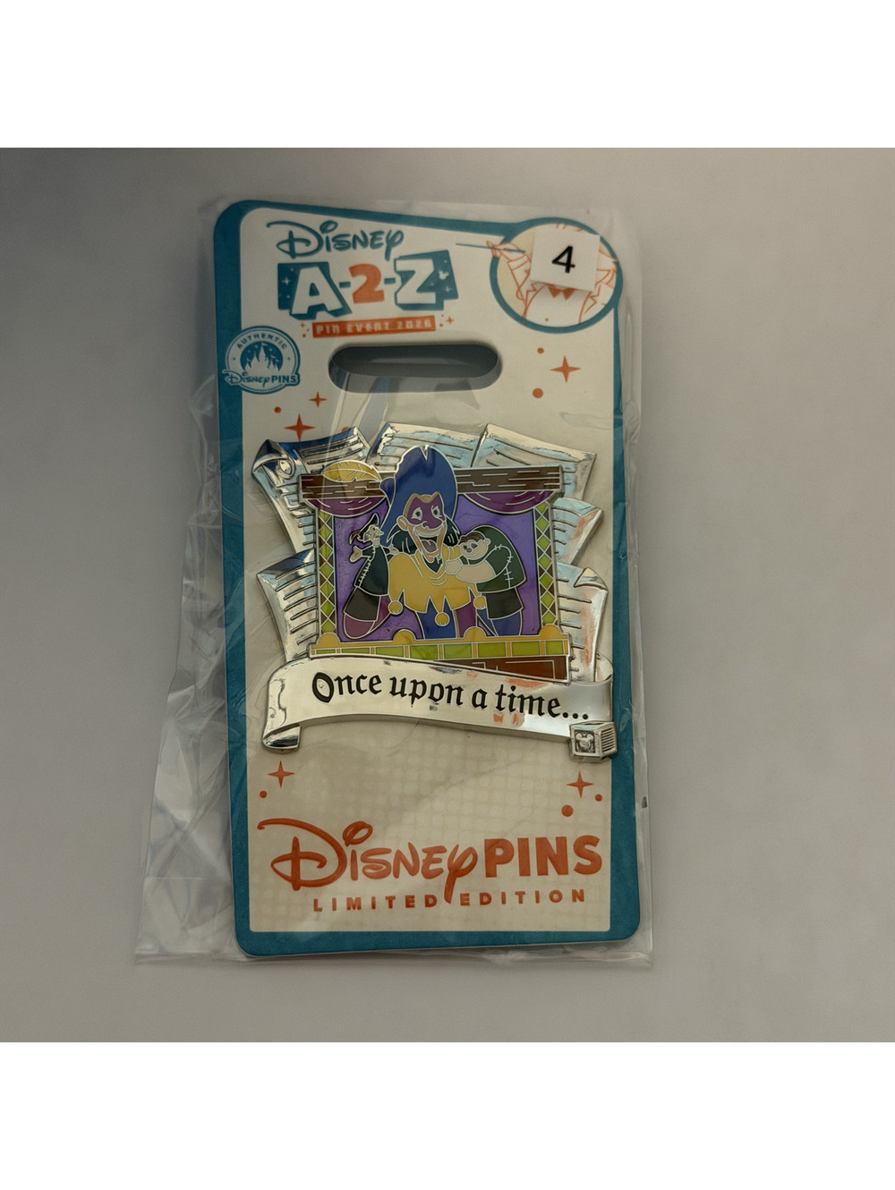 Disney Parks 2026 A-2-Z Pin Event Once Upon a Time Hunchback Clopin LE 750